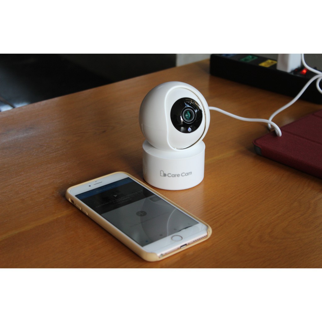[SALE25]  DFA VCN Camera wifi 360 độ Care Cam YH200 hai.0 Mpx full HD1080 chuẩn nén H265+ đàm thoại hai chiều, kết nối S