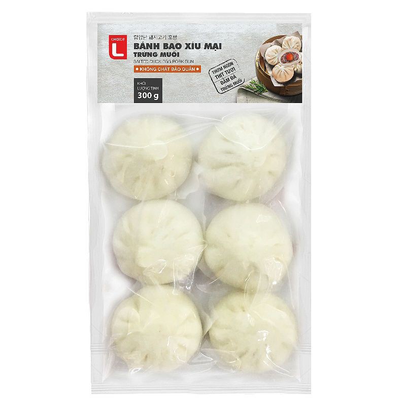 Bánh Bao Xíu Mại Trứng Muối Choice L Gói 300G