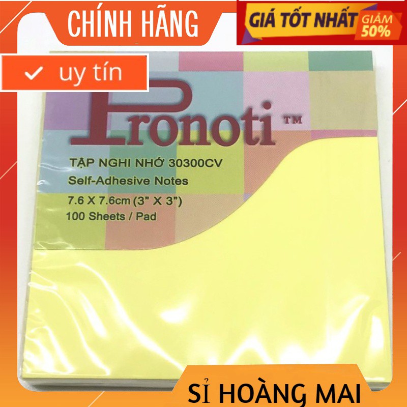 Note vàng 3”x3”, Note phân trang trinh ky (Sỉ Hoàng Mai)