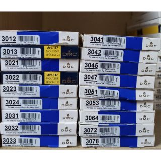 Chỉ thêu DMC Chính hãng Pháp ( từ 3012 - 3078 ). Chọn theo mã màu .