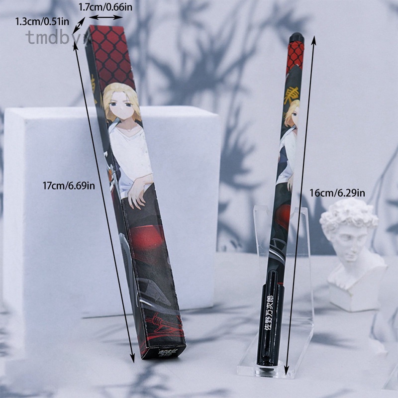 Bút bi mực gel ngòi 0.5mm họa tiết anime Genshin Impact
