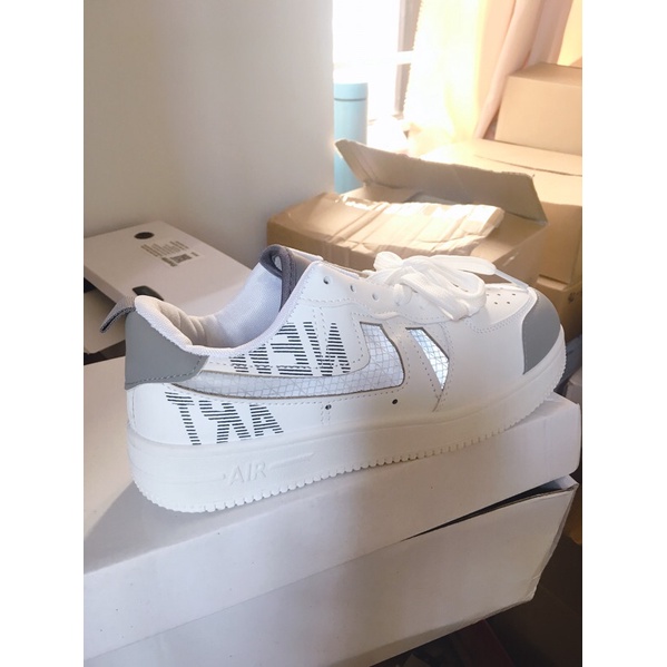 Giày Thể Thao Nữ Sneaker Af1 HOT TREND Đế Cao RM93