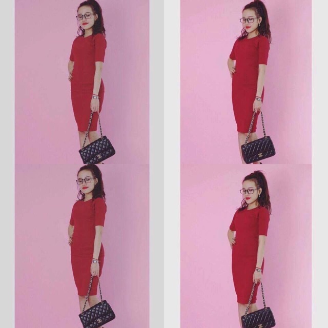 Váy Len Tăm Cổ Lọ Dáng Dài Body Cho Nữ Siêu Sang