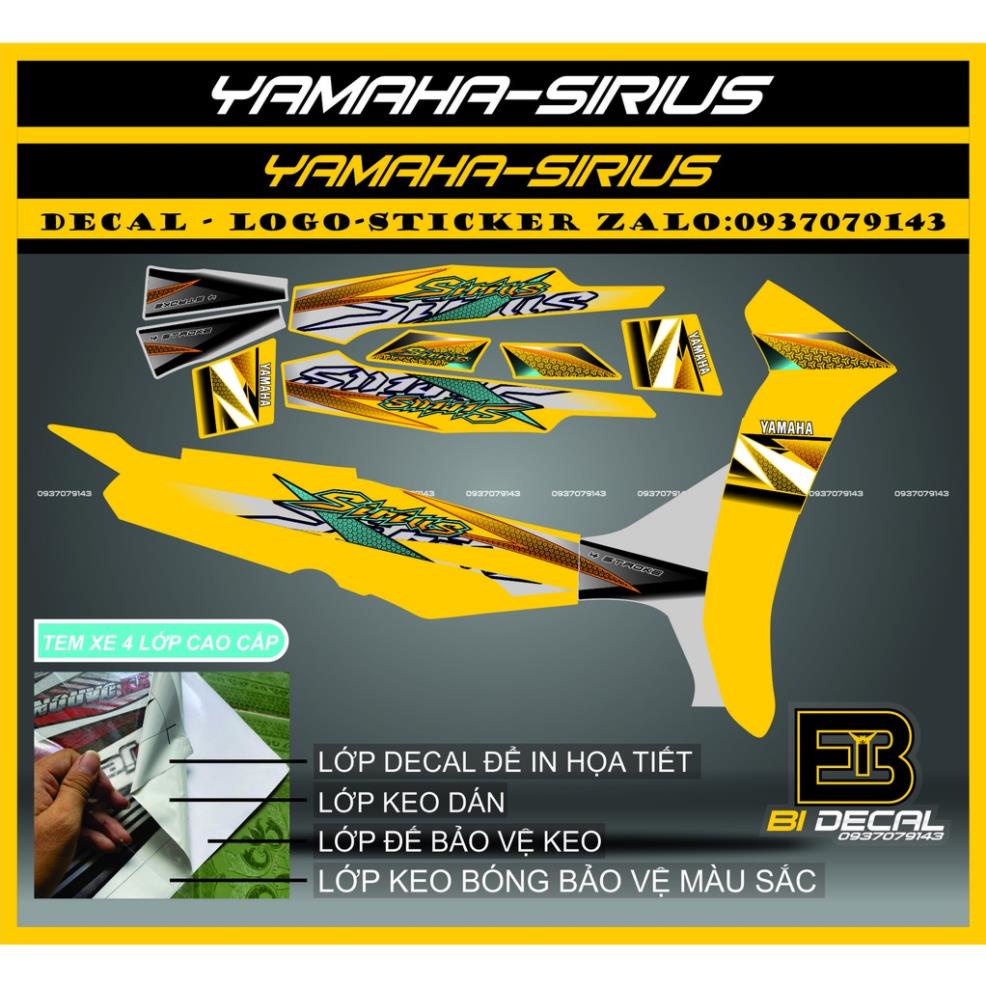 ( Quí khách vui lòng mang ra tiệm cho thợ dán ) Sirius 005