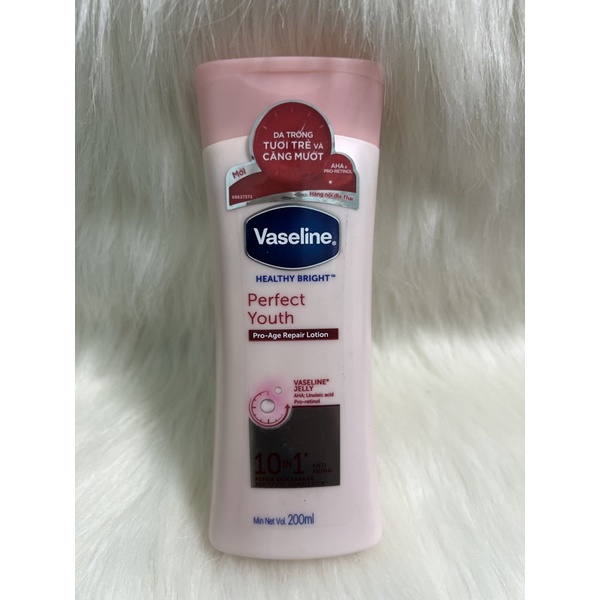 Sữa dưỡng thể Vaseline Healthy White Pềct 200ml