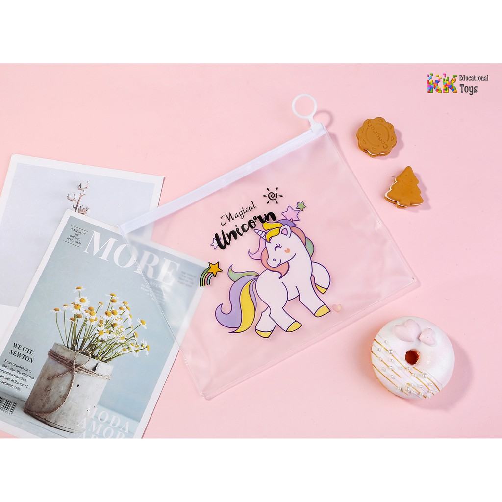 Túi zip đựng bút hình ngựa pony ngộ nghĩnh - KKstore