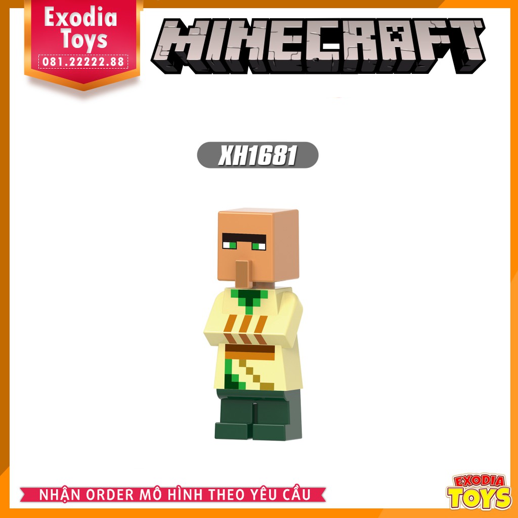 Xếp hình Minifigure nhân vật trò chơi My World : Minecraft - Đồ Chơi Lắp Ghép Sáng Tạo - XINH X0310