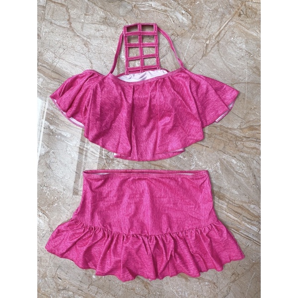 Bikini áo nấc thang váy đuôi cá