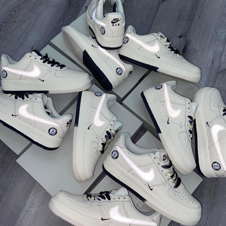 Giày Sneaker Nam Nữ Âm Dương,Giày Sneaker Brooklyn Kem
