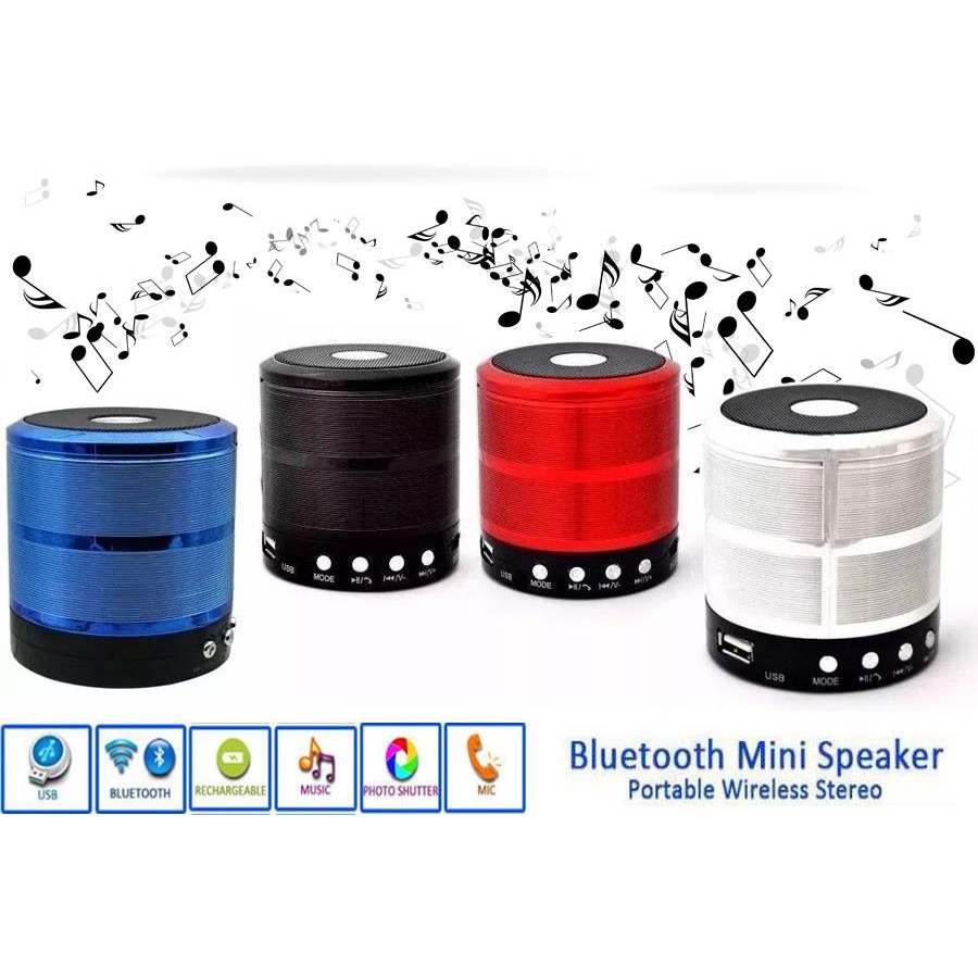 Loa Bluetooth USB Thẻ Nhớ Wster WS-887 -Dc2468 âm thanh siêu hay