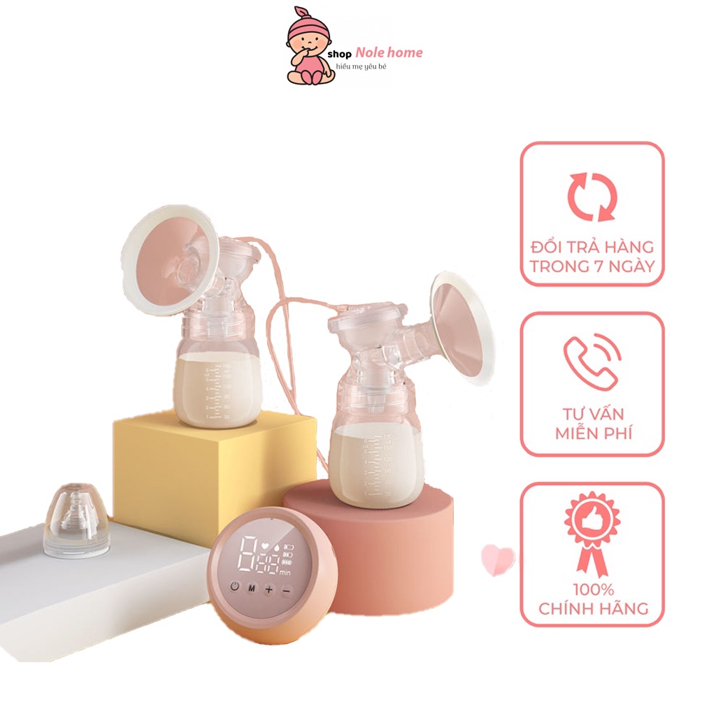 Máy Hút Sữa Điện Đôi Thông Minh Miss Baby Không Dây Sử Dụng Pin Sạc Dễ Dàng Tiện Lợi