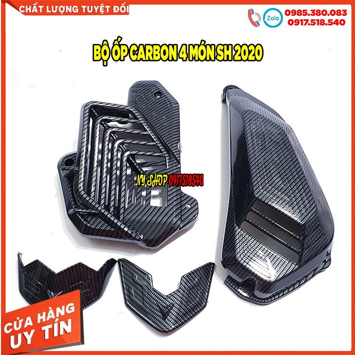 COMBO 4 MÓN ỐP CARBON GẮN SH 2020 - SH 2021 - SH 2022