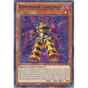 Thẻ bài Yugioh - TCG - Dimension Conjurer / BACH-EN002'