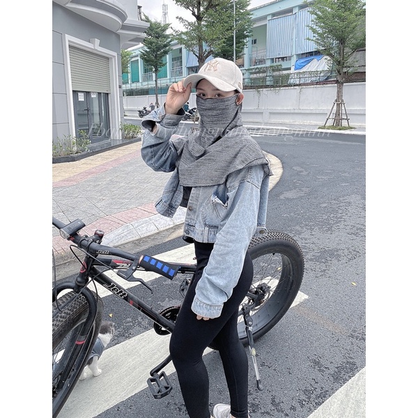 Khăn choàng chống tia cực tím NVSHOP che chắn toàn diện chất kiệu thoáng mát dễ chịu khi đeo an toàn với mọi loại da