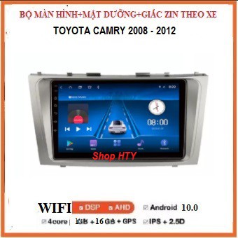 Bộ màn hình,Đầu DVD Android Cho Ô Tô CAMRY đời 2008-2012 Tích Hợp GPS Chỉ Đường, Xem Camera Lùi - Màn 9 inch Full HD..