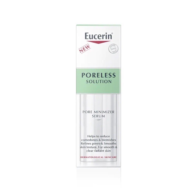 Tinh Chất Cho Da Mụn Eucerin Poreless Solution Giúp Giảm Mụn Và Thu Nhỏ Lỗ Chân Lông 30ml TẶNG Kem Chống Nắng