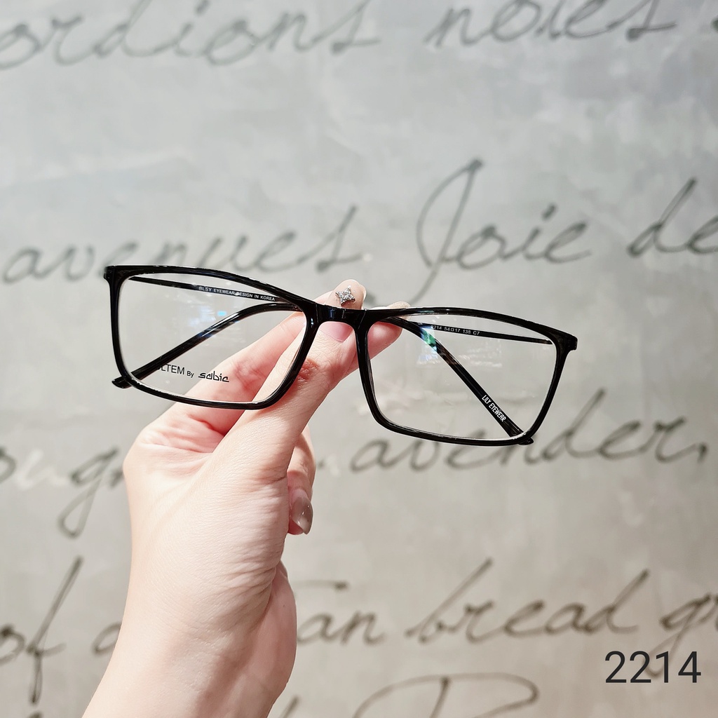 Gọng kính mắt vuông nam nữ LILYEYEWEAR chất liệu nhựa Ultem cao cấp thanh nhẹ dễ đeo màu sắc thời trang 2214