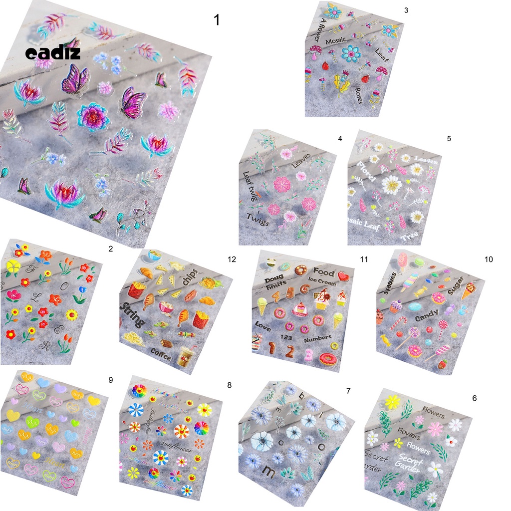 [Hàng mới về] Miếng dán trang trí móng tay siêu mỏng chủ đề giáng sinh diy