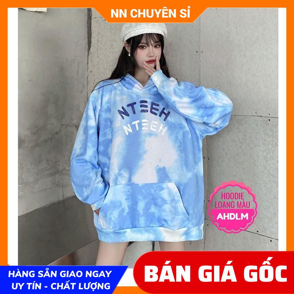 ÁO HOODIE NỈ LOANG MÀU CỰC CHẤT ⚡ ẢNH THẬT⚡ ÁO NỈ CHUI