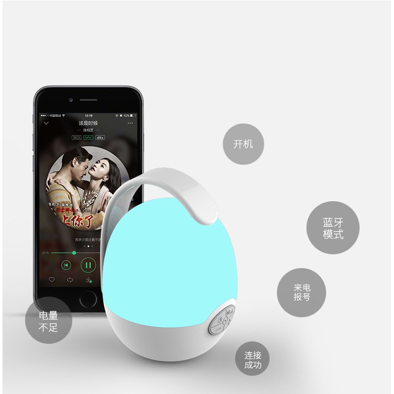 {Video Review} Loa nghe nhạc mini siêu trầm hình quả trứng hỗ trợ bluetooth, thẻ nhớ, kết nối đàm thoại