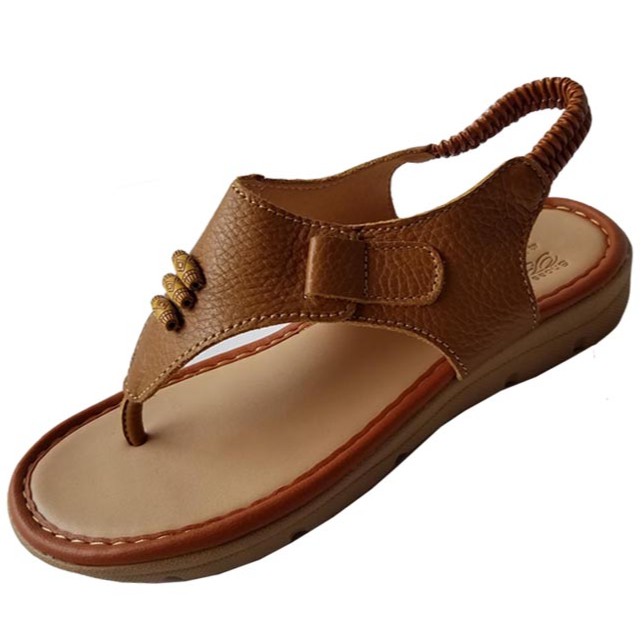 Giày sandal nữ xỏ ngón da bò BIGGBEN HKD085