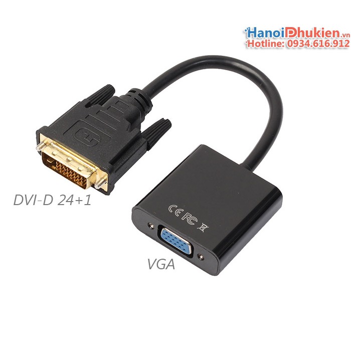 Cáp chuyển đổi DVI-D 24+1 sang VGA Female chất lượng tốt