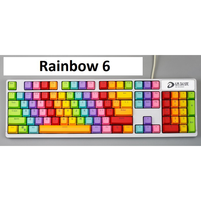 Set Keycap nút bàn phím cơ nhiều màu- nhựa PBT- xuyên led phù hợp các loại bàn phím xuyên led thông dụng