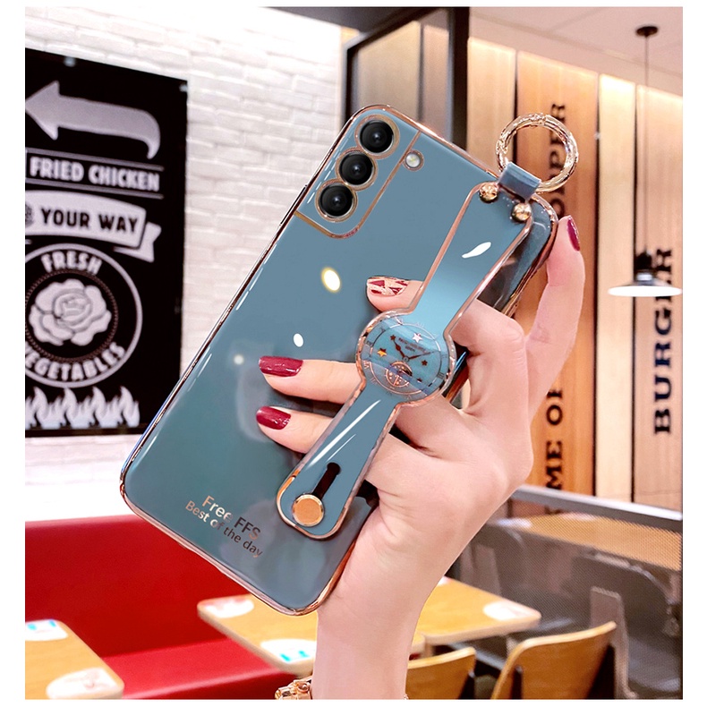 Ốp Điện Thoại Sang Trọng Có Quai Cầm Cho Samsung Galaxy S22 5G S22+ M52 A13 S22 Ultra A03 S22 Plus 5G