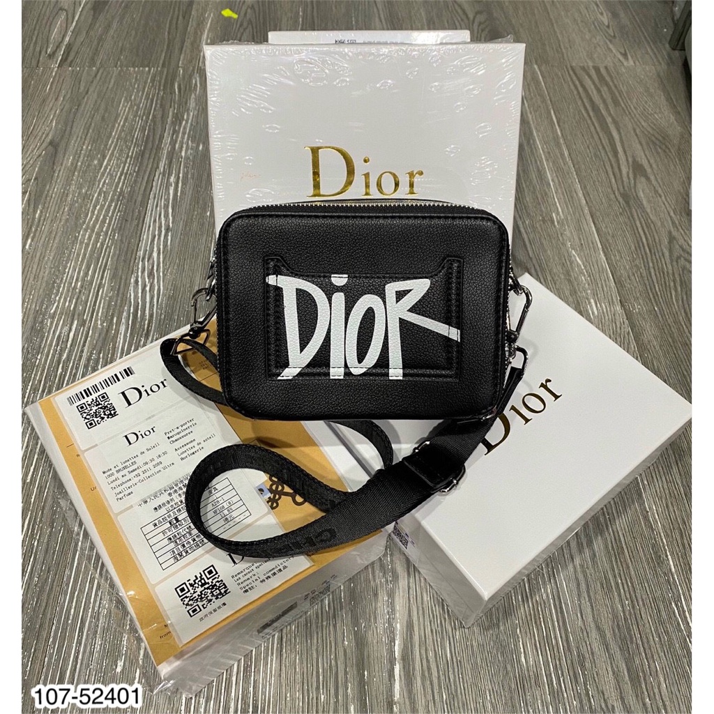 Túi Đeo Chéo Di.or Full Box . Túi Đeo Chéo Nam Nữ Chất Liệu Vải Phối Da Siêu Đẹp Hàng Siêu Cấp DT Fashion Menwear