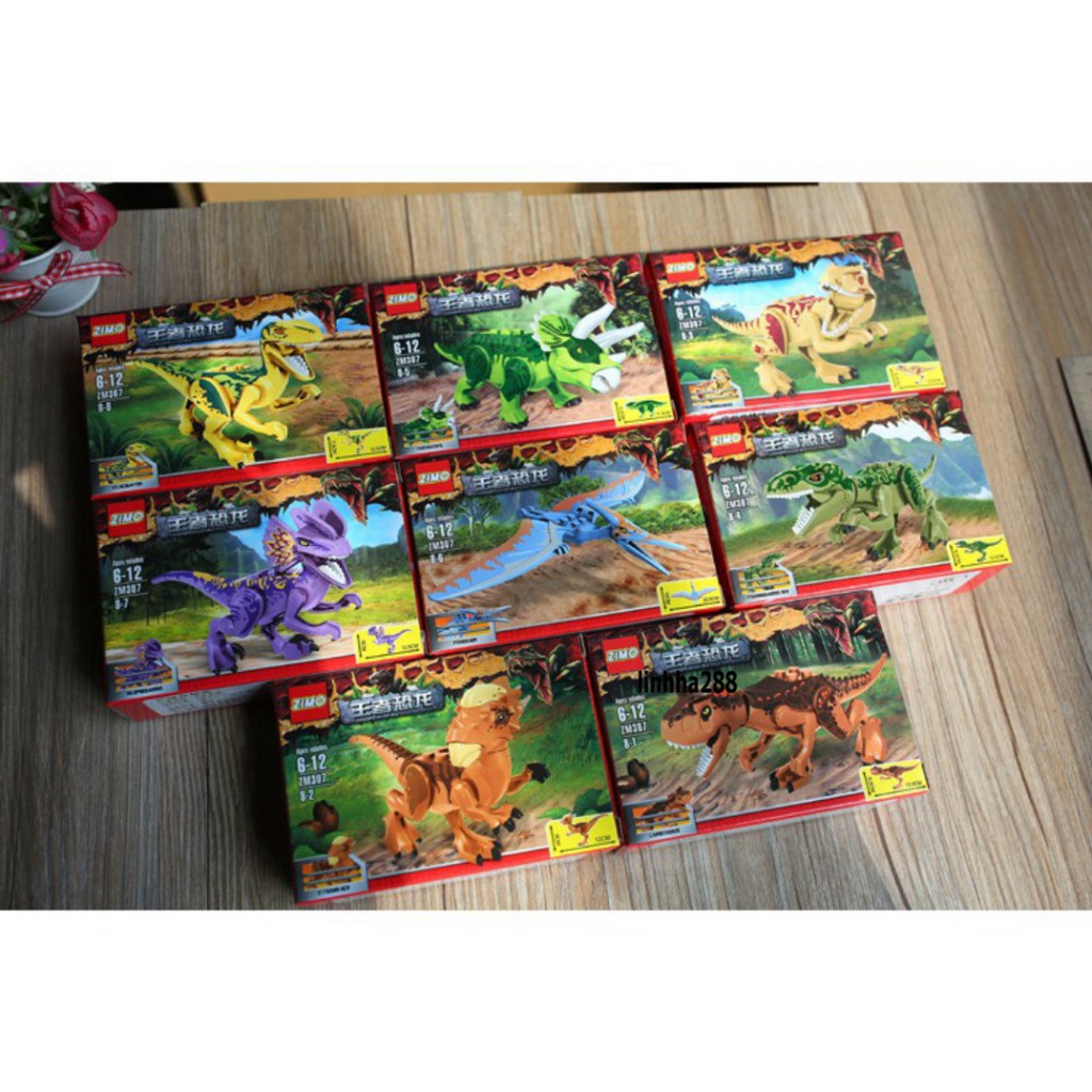 Lego Khủng Long Lắp Ráp Xếp Hình Hộp Lego Noxe Knight Lego Ninja đi xe moto