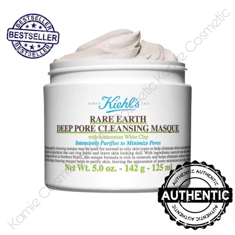 Mặt nạ đất sét KIEHL'S Rare Earth Deep Pore Cleansing Máque 125ml