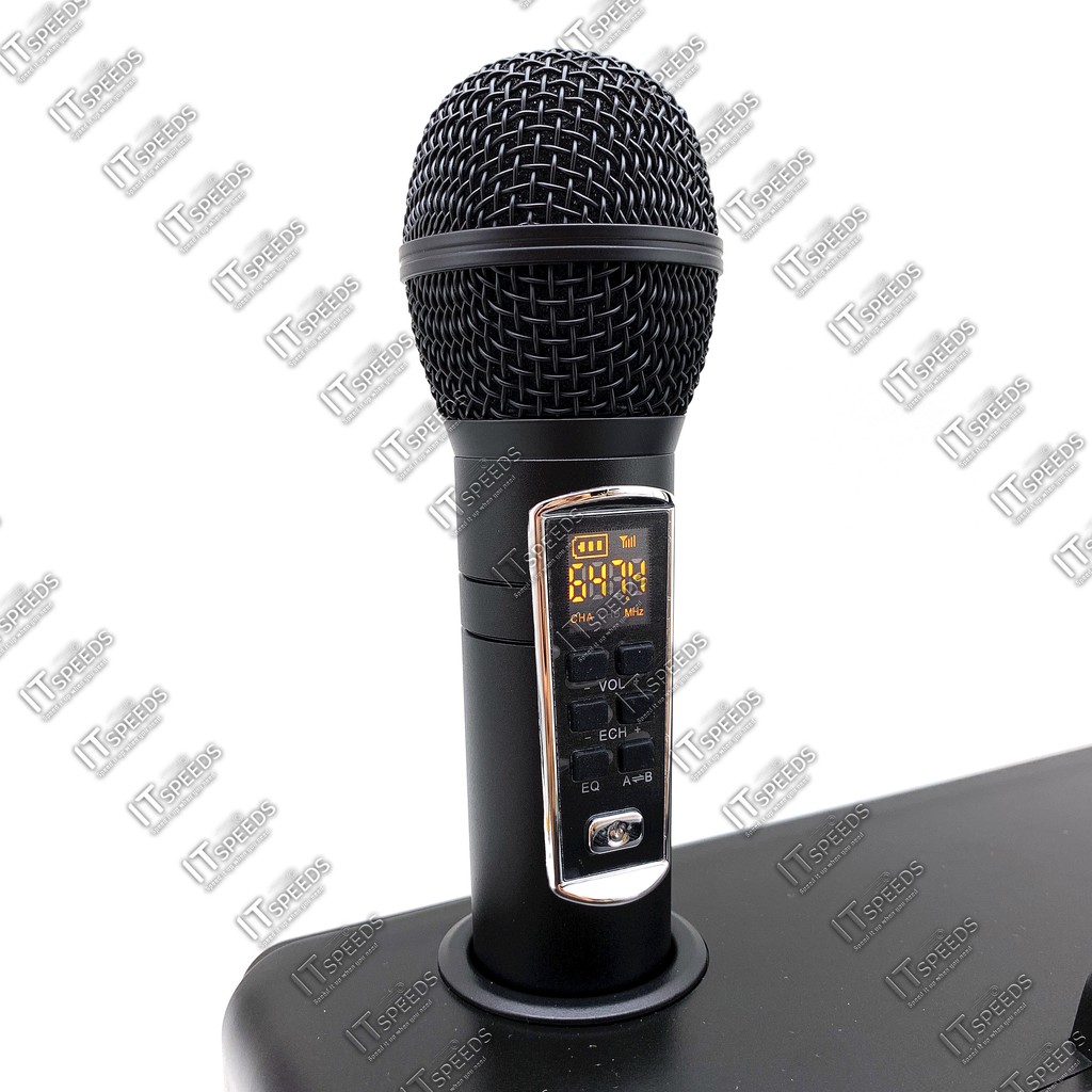 Loa Karaoke Bluetooth SD-309, Kèm 2 mirco không dây - Loại 1 BH 12 Tháng