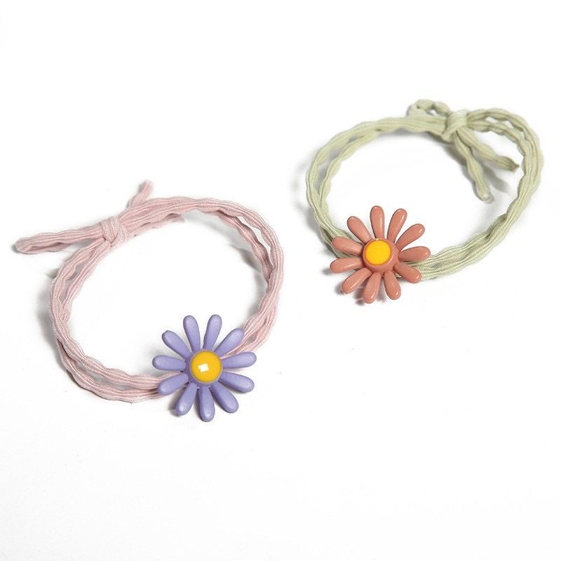 Dây Buộc Tóc Hoa Cúc Nhiều Màu Thời Trang Cho Nữ CT02 Lux Accessories