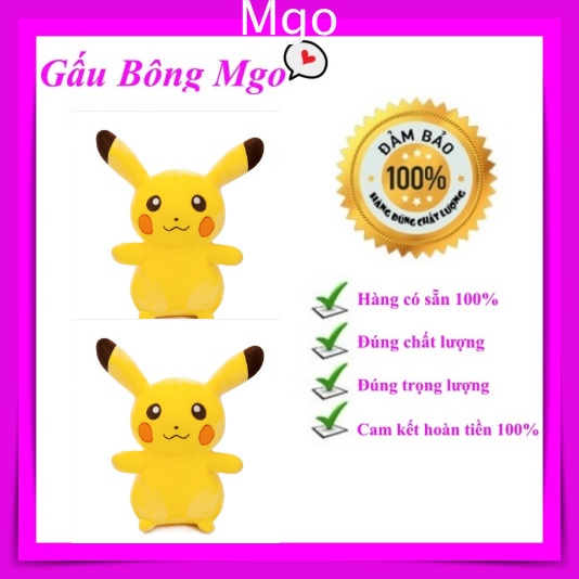 Gấu Bông Teddy PIKACHU,  Qùa Tặng Siêu Dễ Thương Size 35cm 45cm 65cm 95cm - GB01