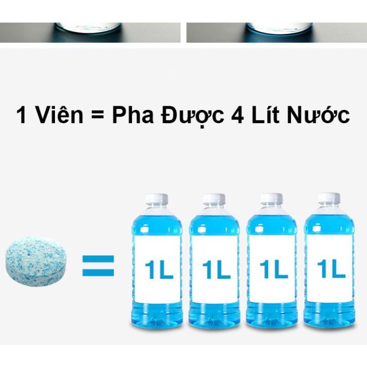 Viên sủi rửa kính ô tô - 1 Viên được 4 lít nước chống bám cặn