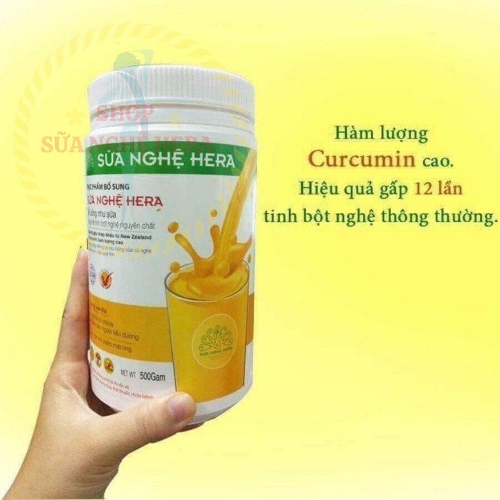 Sữa Nghệ HERA SN01 Hỗ Trợ Đau Dạ Dày - Làm Đẹp Da - Tốt Cho Mẹ Sau Sinh [CHÍNH HÃNG](HỘP 500GRAM)