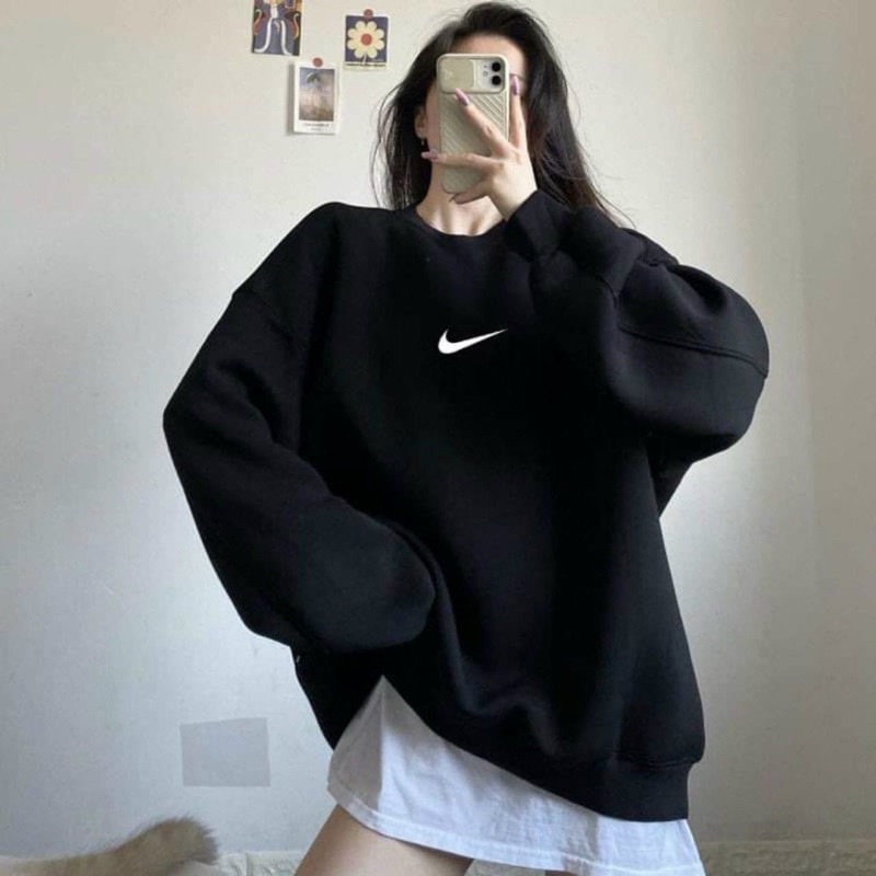 ÁO SWEATER NỈ FORM RỘNG UNISEX (có hình chụp thật)