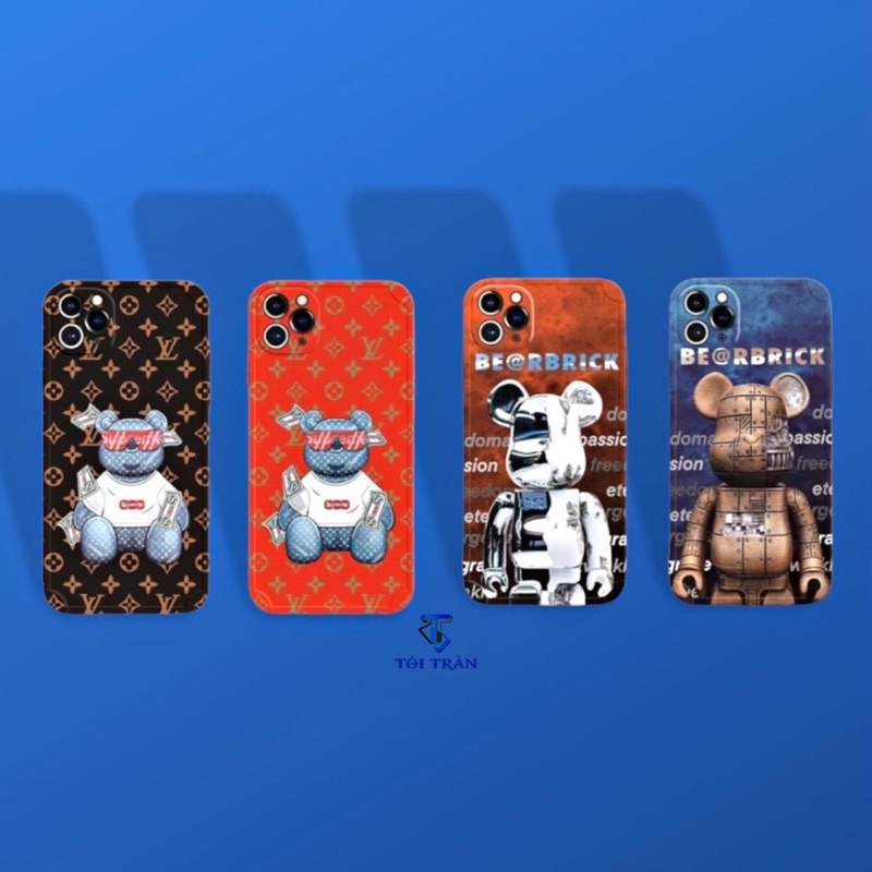 Ốp lưng hình Bearbrick-Gấu Supreme cao cấp chất lượng