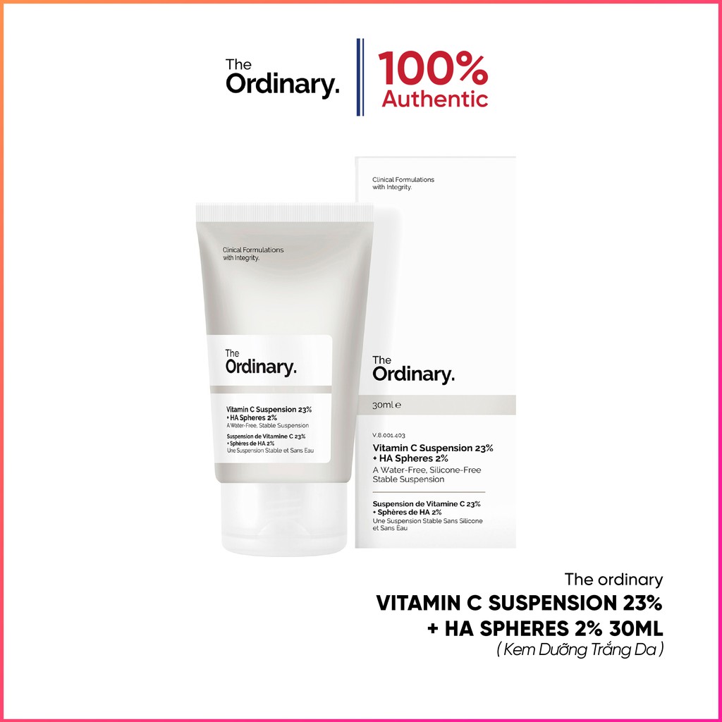 Kem Dưỡng Trắng Da The Ordinary Vitamin C Suspension 23% + HA Spheres 2% 30ml