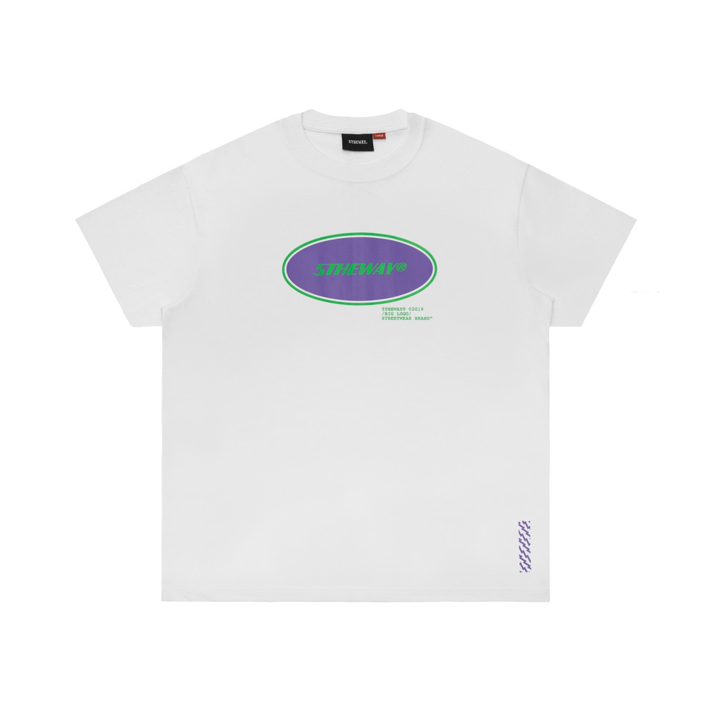 Áo thun tay ngắn 5THEWAY /oval/ SQUARE TEE in WHITE