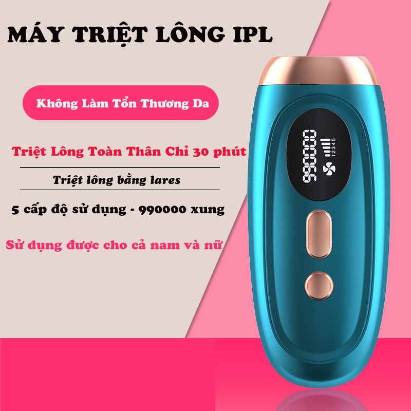 MÁY TRIỆT LÔNG  TẠI NHÀ BẰNG💇 TIA LASER 💇Máy Triệt Lông Vĩnh Viễn Làm Trẻ Hóa Da TẶNG 01 Dao Cạo