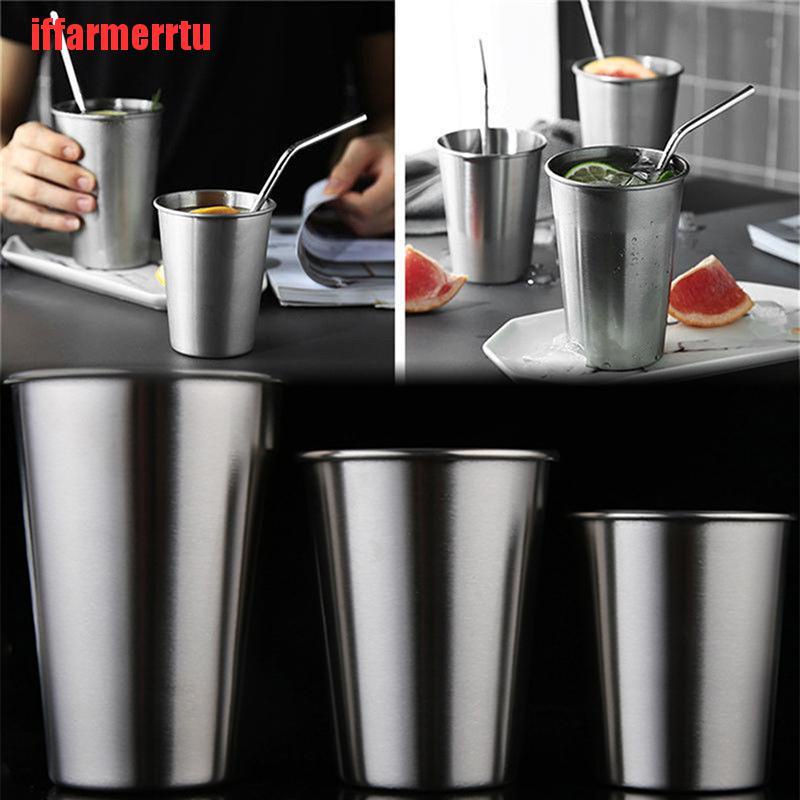 {iffarmerrtu}Stainless Steel Cup Mug Drinking Coffee Beer Tumbler Picnic Camping Travel Tools HZQ