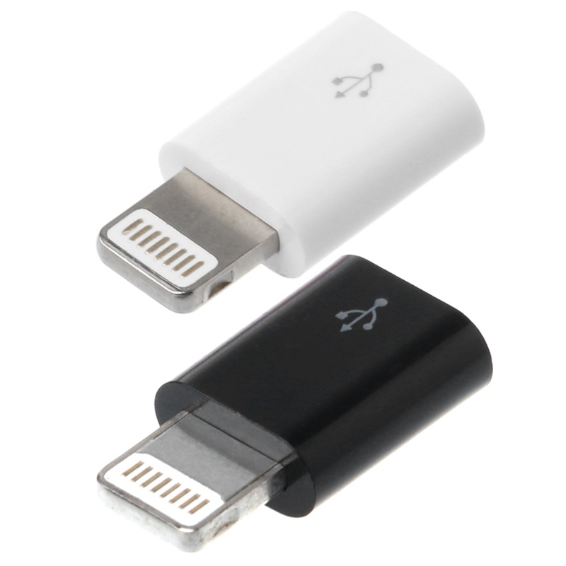 Bộ chuyển đổi ổ cắm Micro USB sang đầu cắm 8 chân thích hợp cho Apple iPhone 5 5s 6 6s 7 8plus X