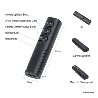Bộ Chuyển Đổi Tai Nghe, Loa Thường Thành Bluetooth Không Dây
