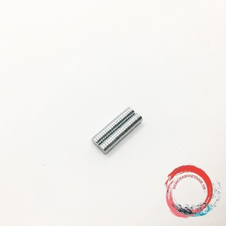 Nam Châm Vĩnh Cửu 8x1,8mm Mạ Kẽm Giá Rẻ