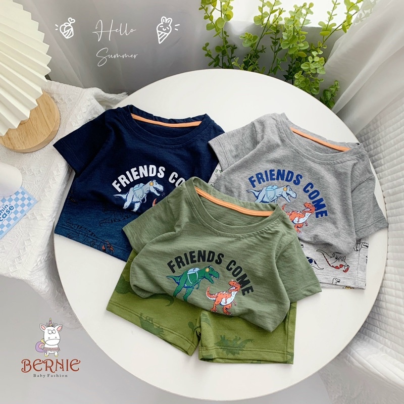 Bộ khủng long cotton da cá