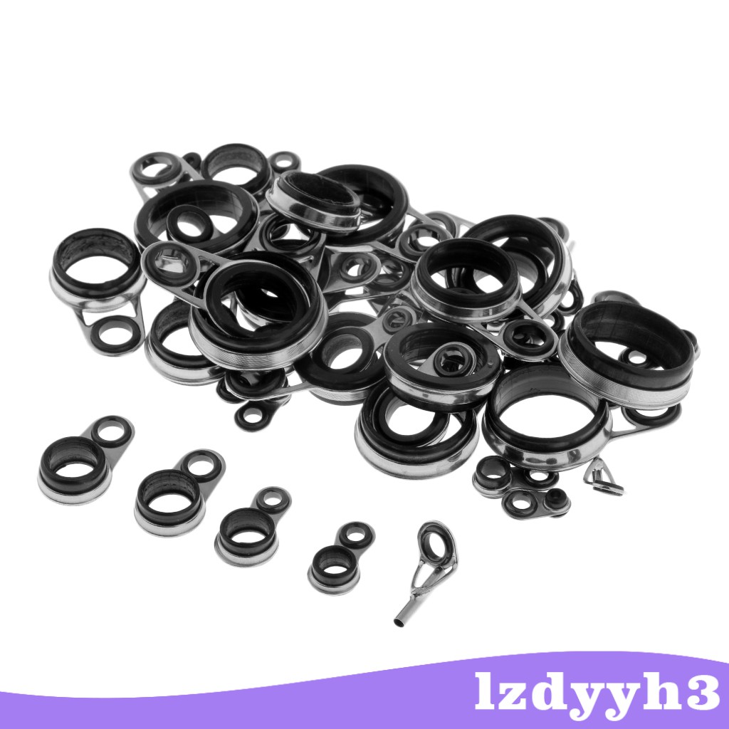 Set 41 Vòng Inox Dẫn Cần Câu Cá Chuyên Dụng DIY Lzdyyh3