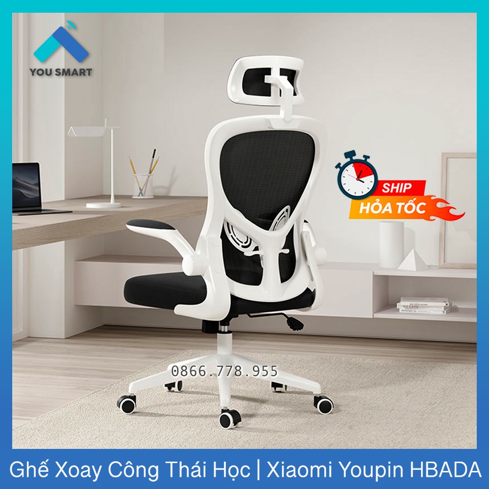 [Hỏa Tốc HN] Ghế Xoay Công Thái Học Xiaomi Youpin HBADA 4D 5D Lưng Kép Chuẩn Ergonomic 1S / HDNY163 - GHẾ VĂN PHÒNG