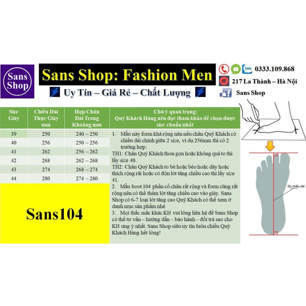 G [RẺ VÔ ĐỊCH] [SIÊU PHƯỢT] Giày Cao Cổ Unisex Da Lộn Da Thường Sans Shop Sans104 ️🥇 mới 2020 new · * ! ₁ " + =