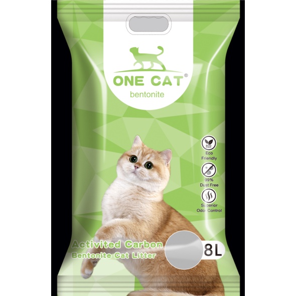 [PHÂN PHỐI] - Cát vệ sinh mèo One Cat Litter 8L/ 4kg - mix than hoạt tính siêu vón